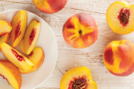 Ripe peaches